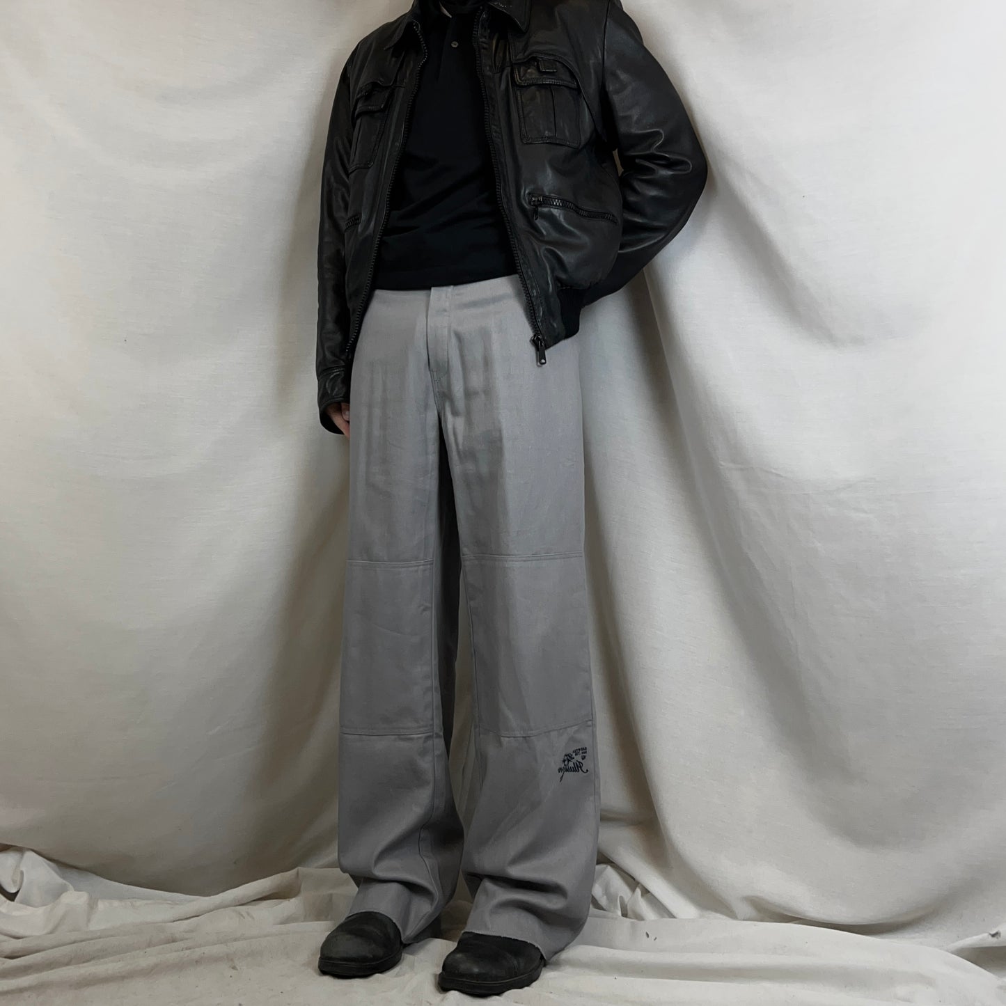 Raf Simons Embroidered Double Knee Pants - AW19