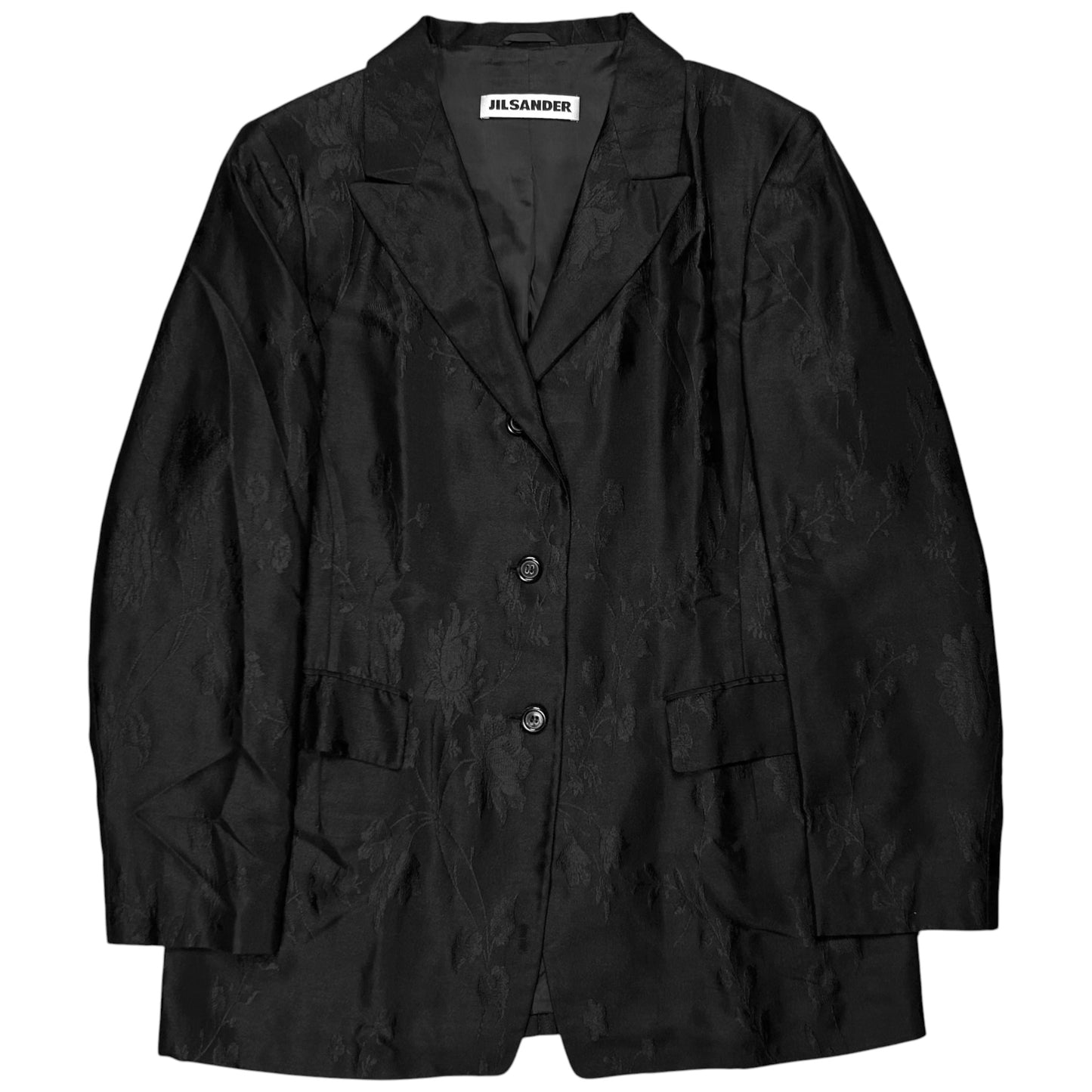 Jil Sander Floral Embroidery Blazer - 90s