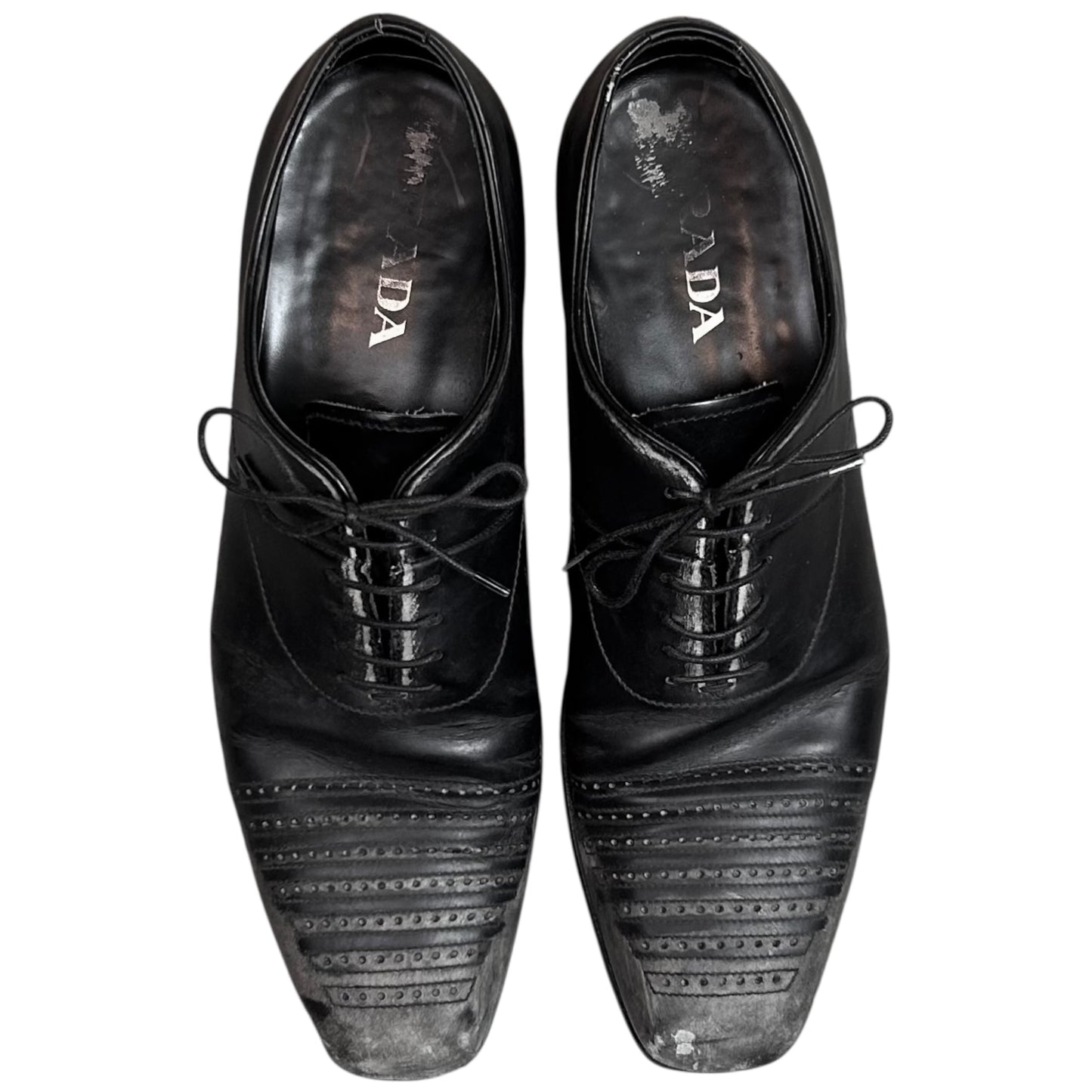 Prada Distressed Toe Derbies - AW07