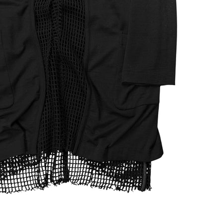 Comme des Garcons Fishnet Layered Drape Cardigan - AW91