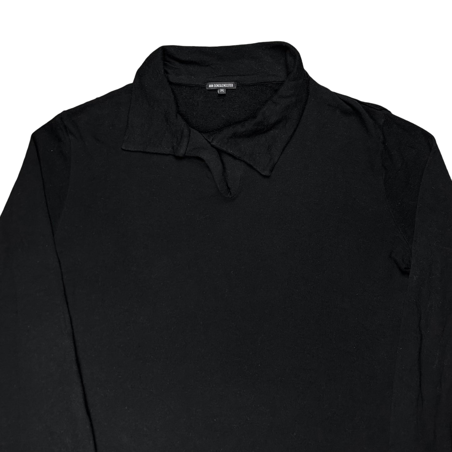 Ann Demeulemeester Deconstructed Collar Cashmere Blend Sweater