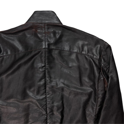 MM6 Maison Martin Margiela Strapped Waxed Cafe Jacket - AW14