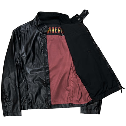 Dirk Bikkembergs Chest Strap Pocket Racer PVC Jacket