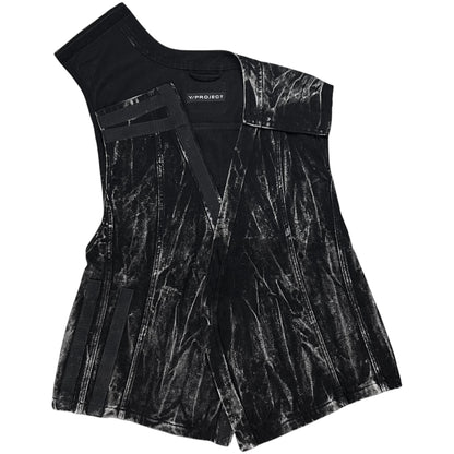 Y/Project Whisker Denim Velcro Vest - AW24