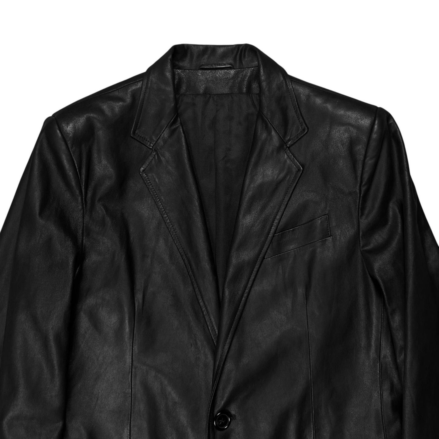 Ann Demeulemeester Leather Blazer