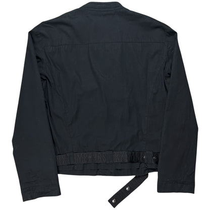 Dirk Bikkembergs Asymmetric Belted Bomber Jacket