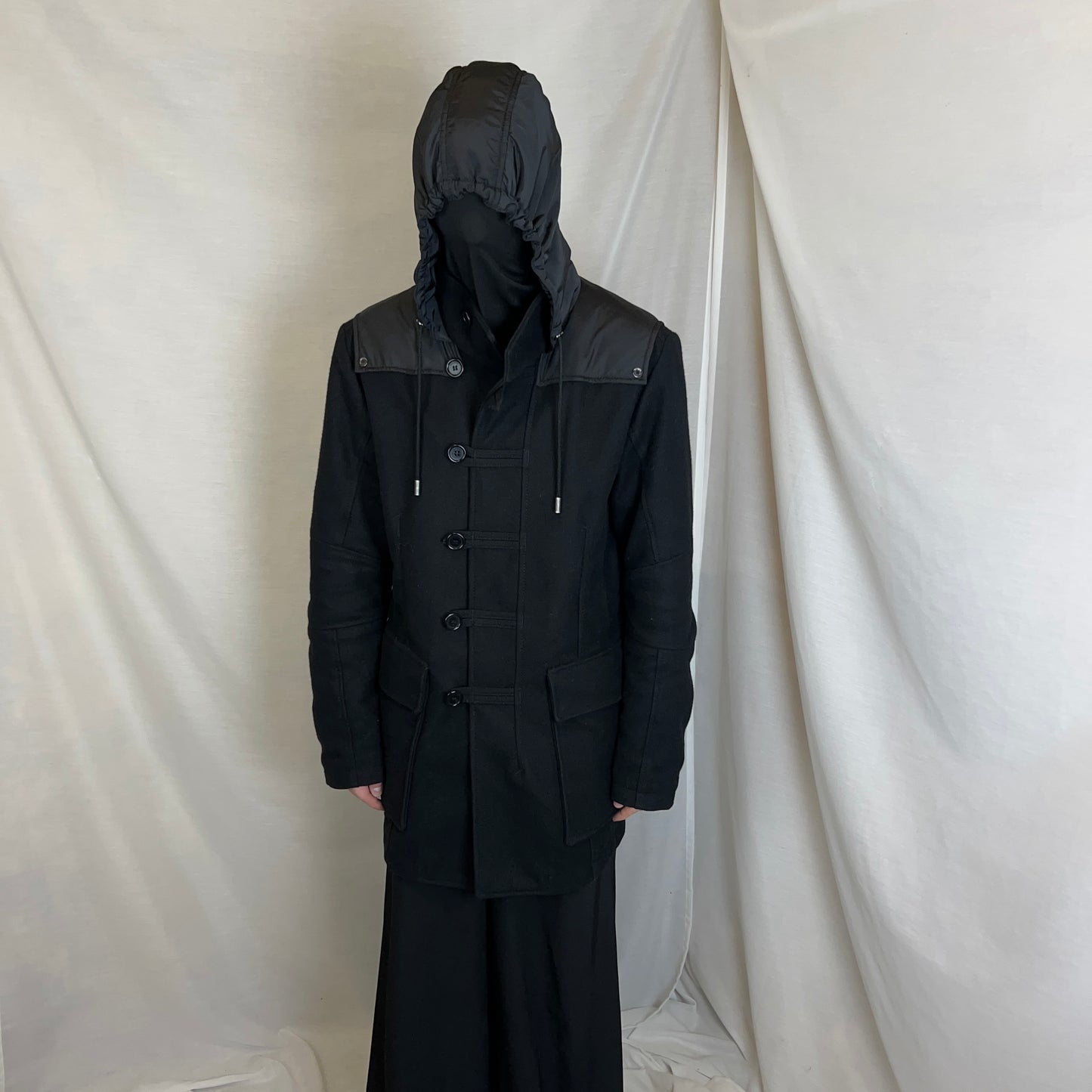 Dirk Bikkembergs Nylon Hood Duffle Wool Parka - AW10