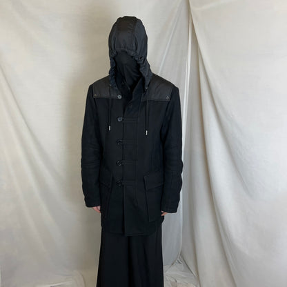 Dirk Bikkembergs Nylon Hood Duffle Wool Parka - AW10