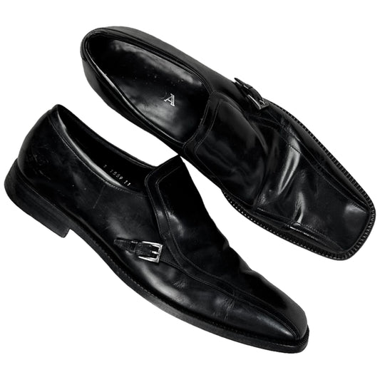 Prada Square Panel Monk Strap Loafers