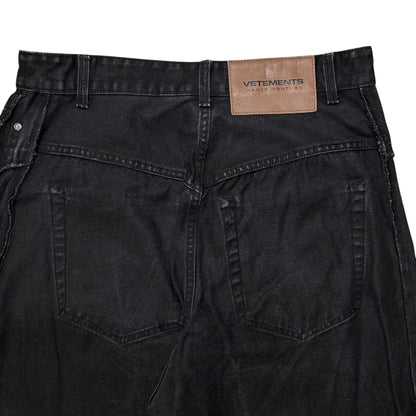 Vetements Wide Reversible Inside Out Jeans - SS23