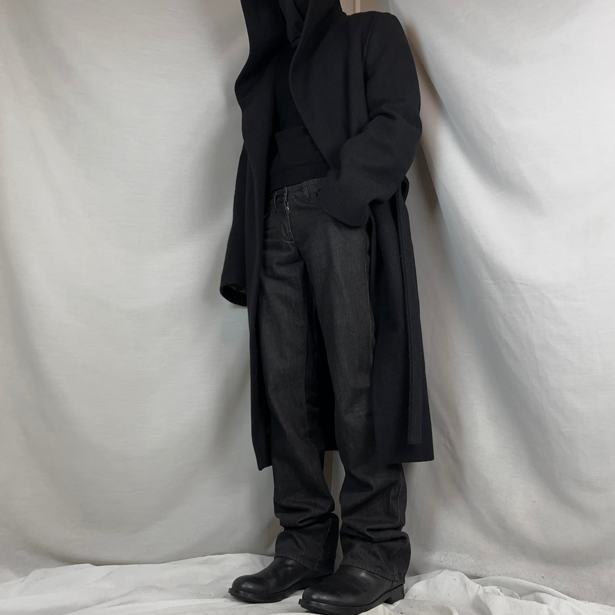 Maison Martin Margiela Flared Deconstructed Front Pocket Raw Jeans - AW06