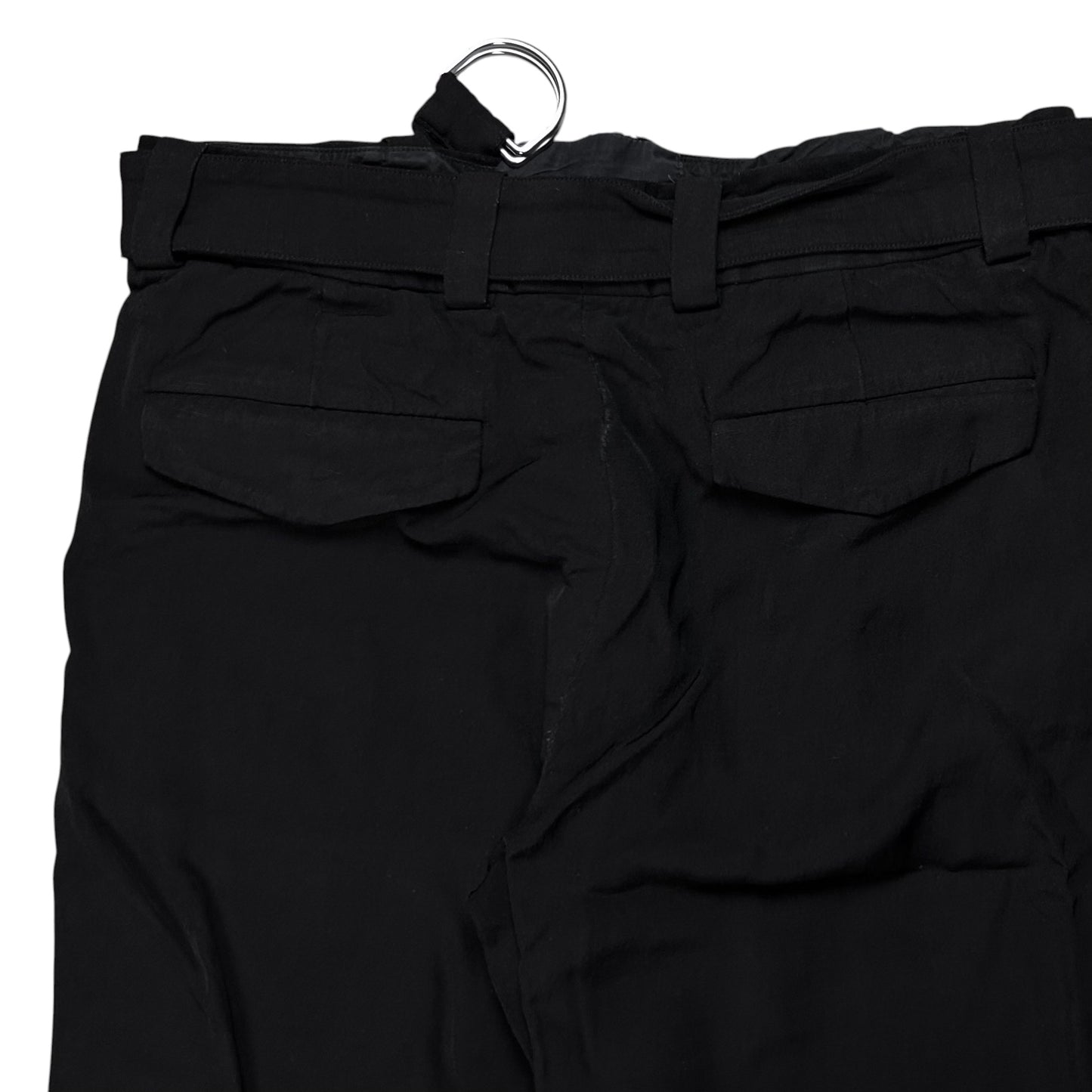 Jil Sander Wide D-Ring Belt Linen Pants - SS23