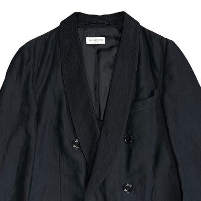 Dries Van Noten Double Breasted Corduroy Shawl Collar Coat