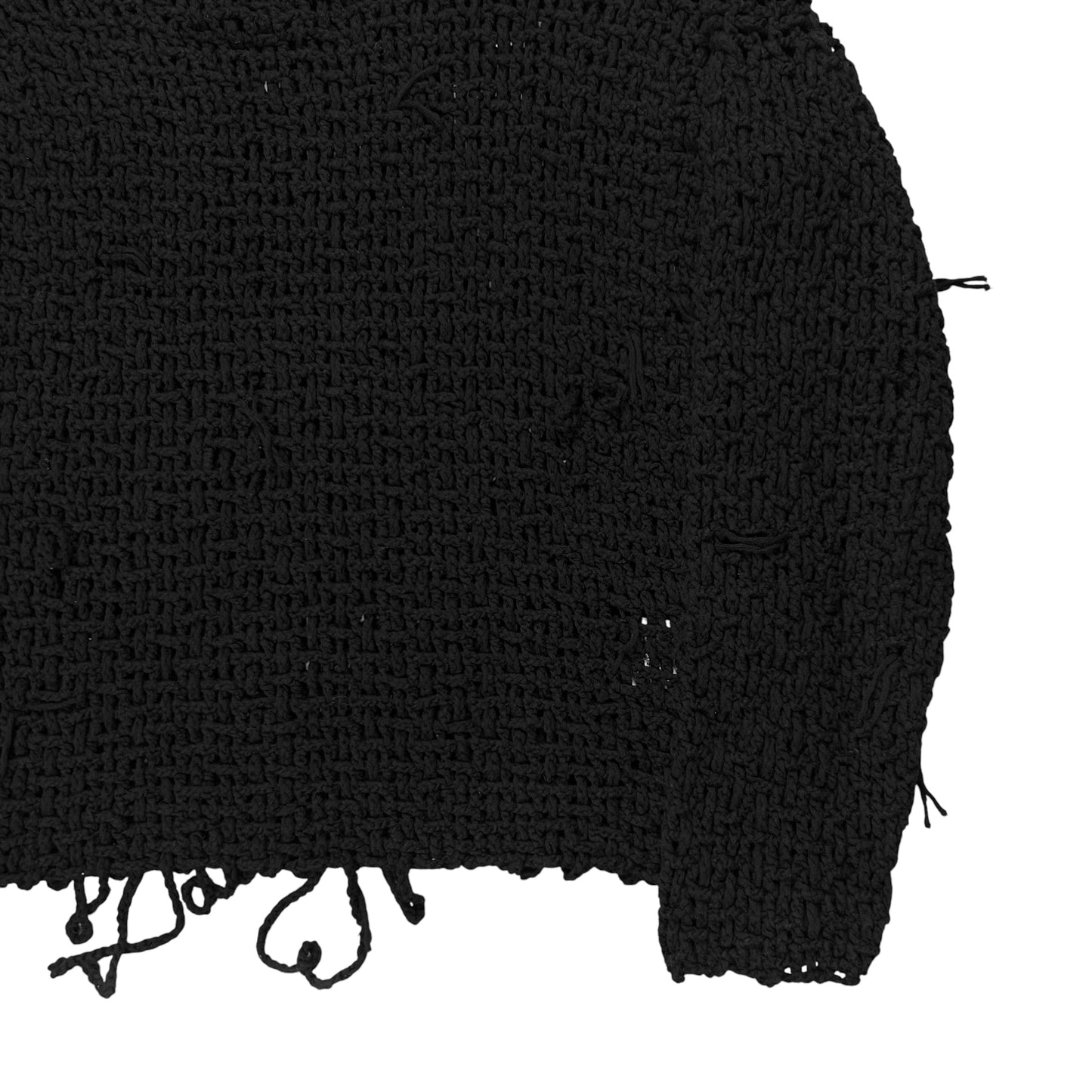 MM6 Maison Martin Margiela Distressed Crotchet Knit Sweater - SS15