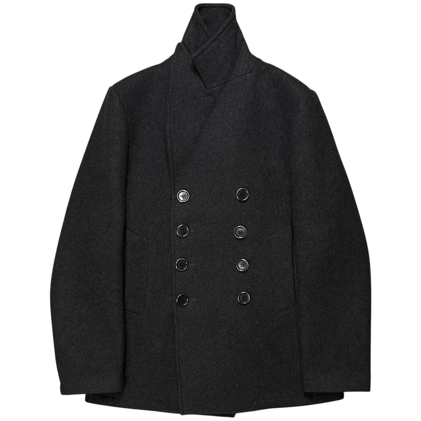 Dirk Bikkembergs Peak Lapel Caban Wool Jacket