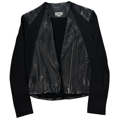 Helmut Lang Asymmetric Panel Leather Jacket - AW11
