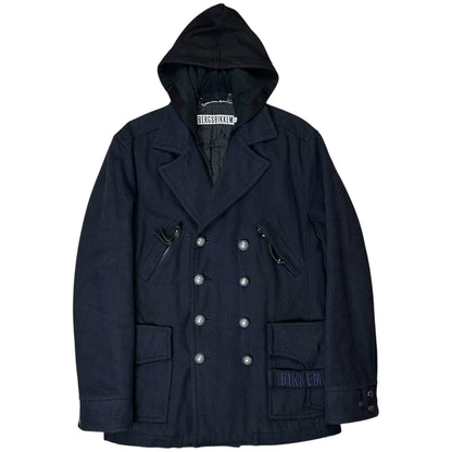 Dirk Bikkembergs Hooded Multi Pocket Caban Jacket