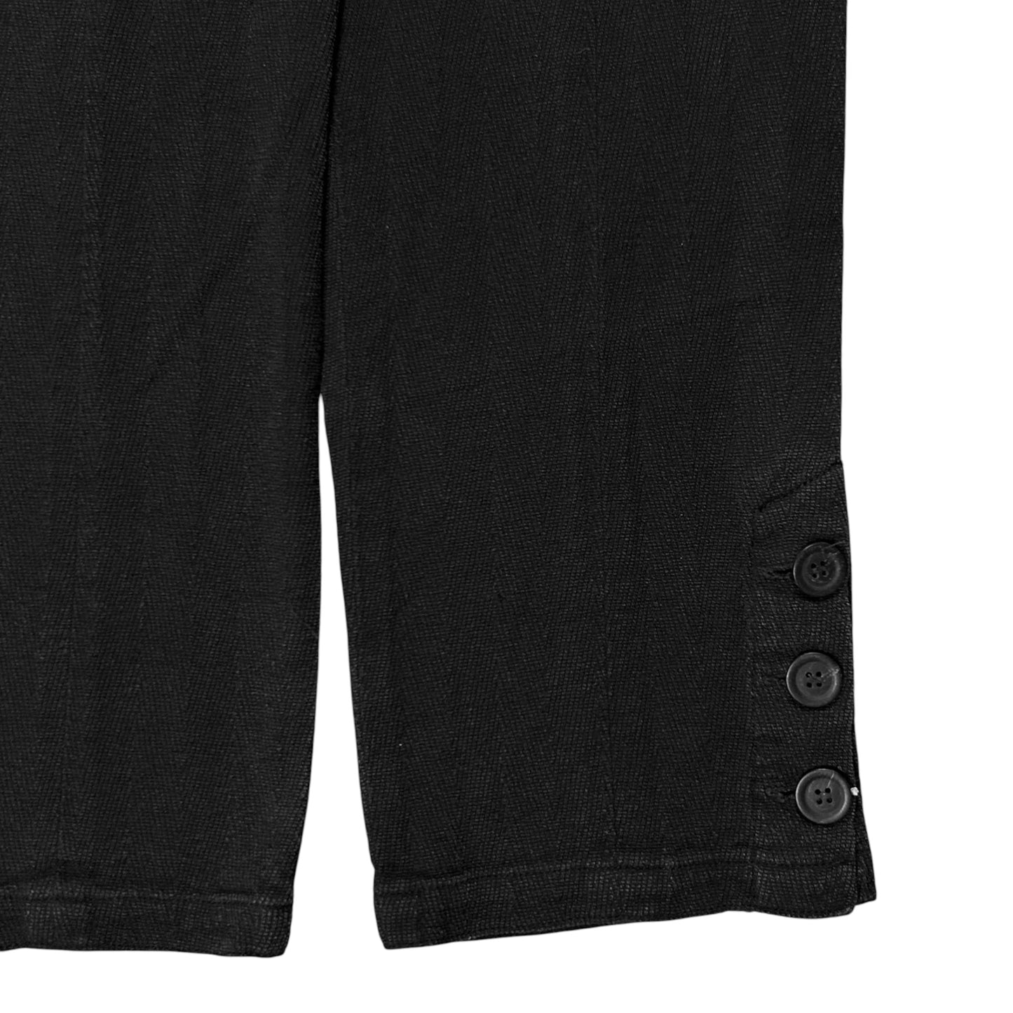 Ann Demeulemeester Waist String Button Hem Capri Shorts - 90s