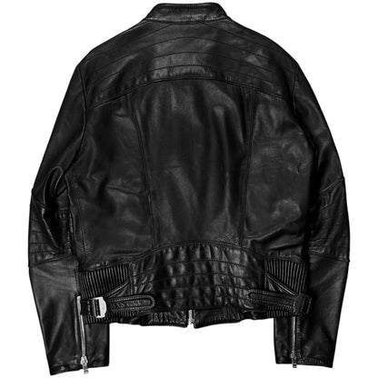 Gucci by Frida Giannini Dual Waist Belt Moto Leather Jacket - AW08