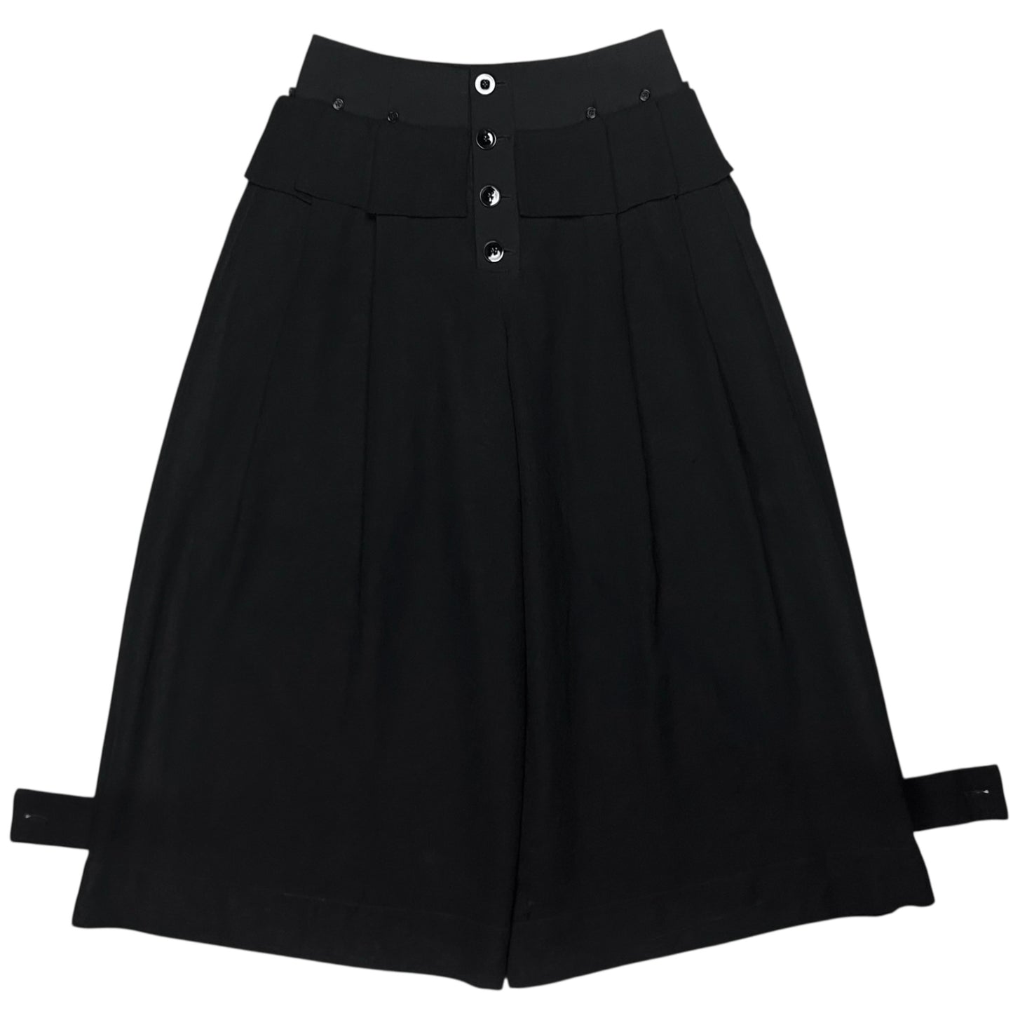 Jil Sander Wide Multi Button Tab Shorts - SS19