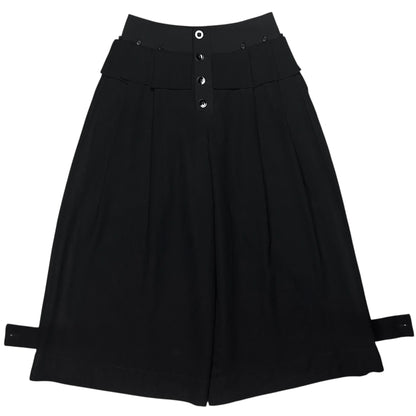 Jil Sander Wide Multi Button Tab Shorts - SS19