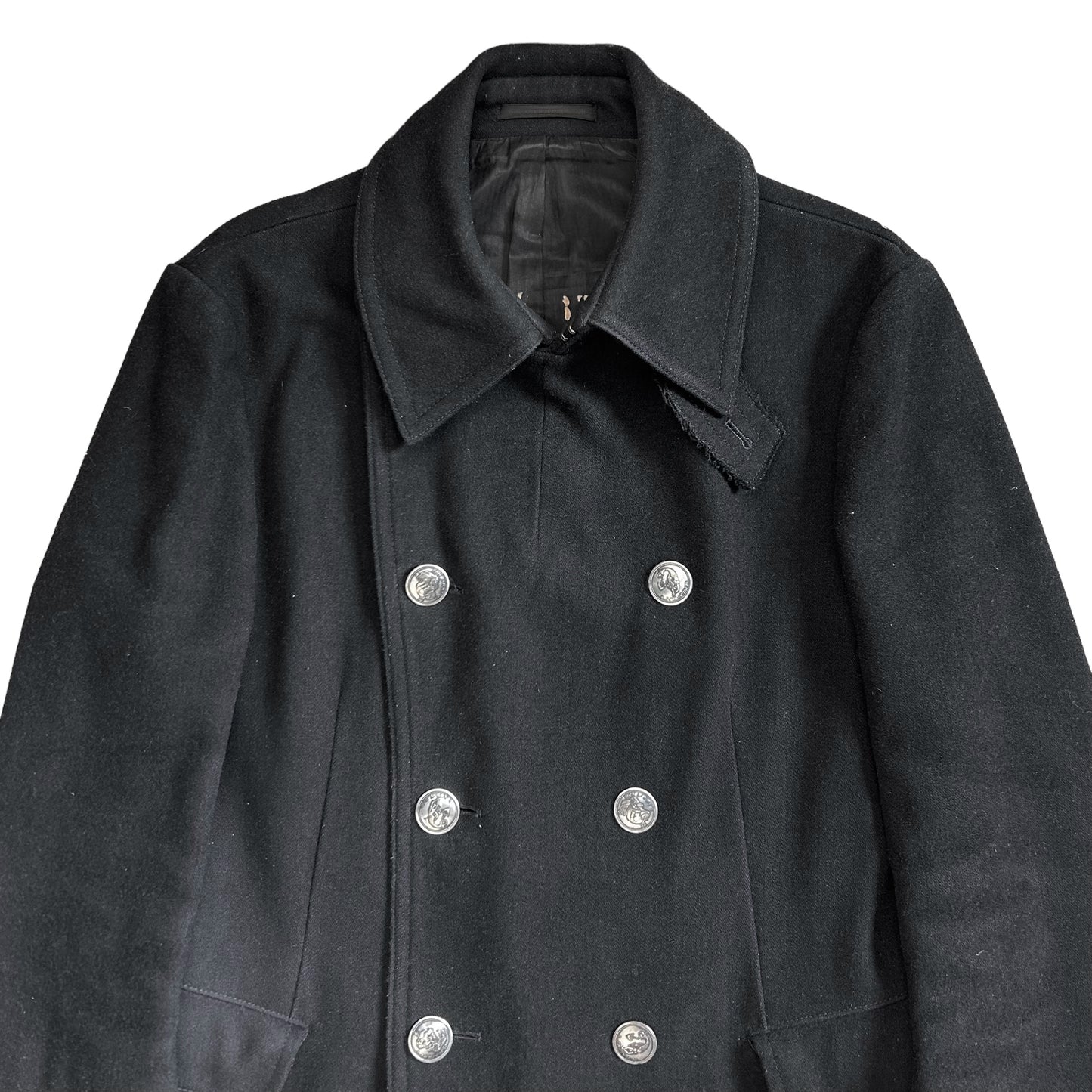 Y‘s Yohji Yamamoto Double Breasted Sailor Wool Jacket