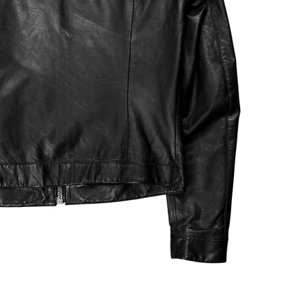 Dirk Bikkembergs Shoulder Qulted Moto Leather Jacket - AW09