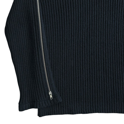 Dries Van Noten Shoulder Zip Military Knit Sweater - AW14