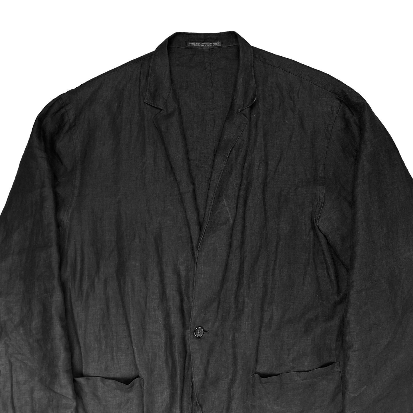 Yohji Yamamoto Pour Homme Washed Linen Blazer