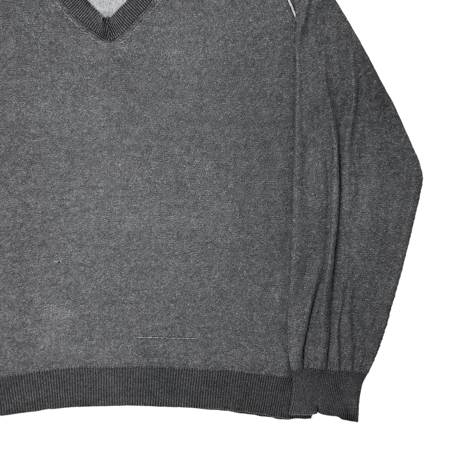 Maison Martin Margiela Contrast Distressed V-Neck Sweater