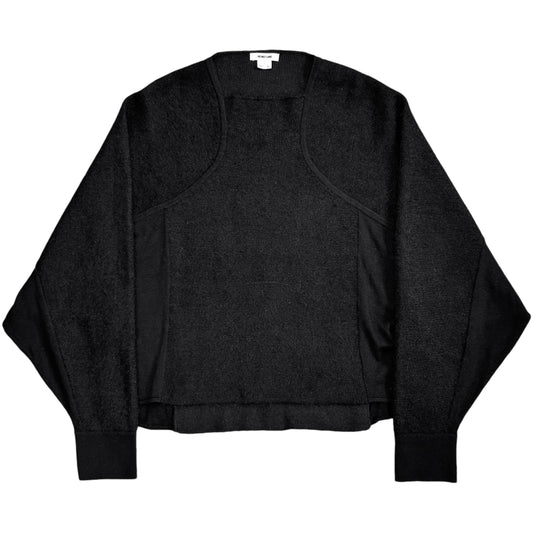 Helmut Lang Cropped Panelled Knit Sweater