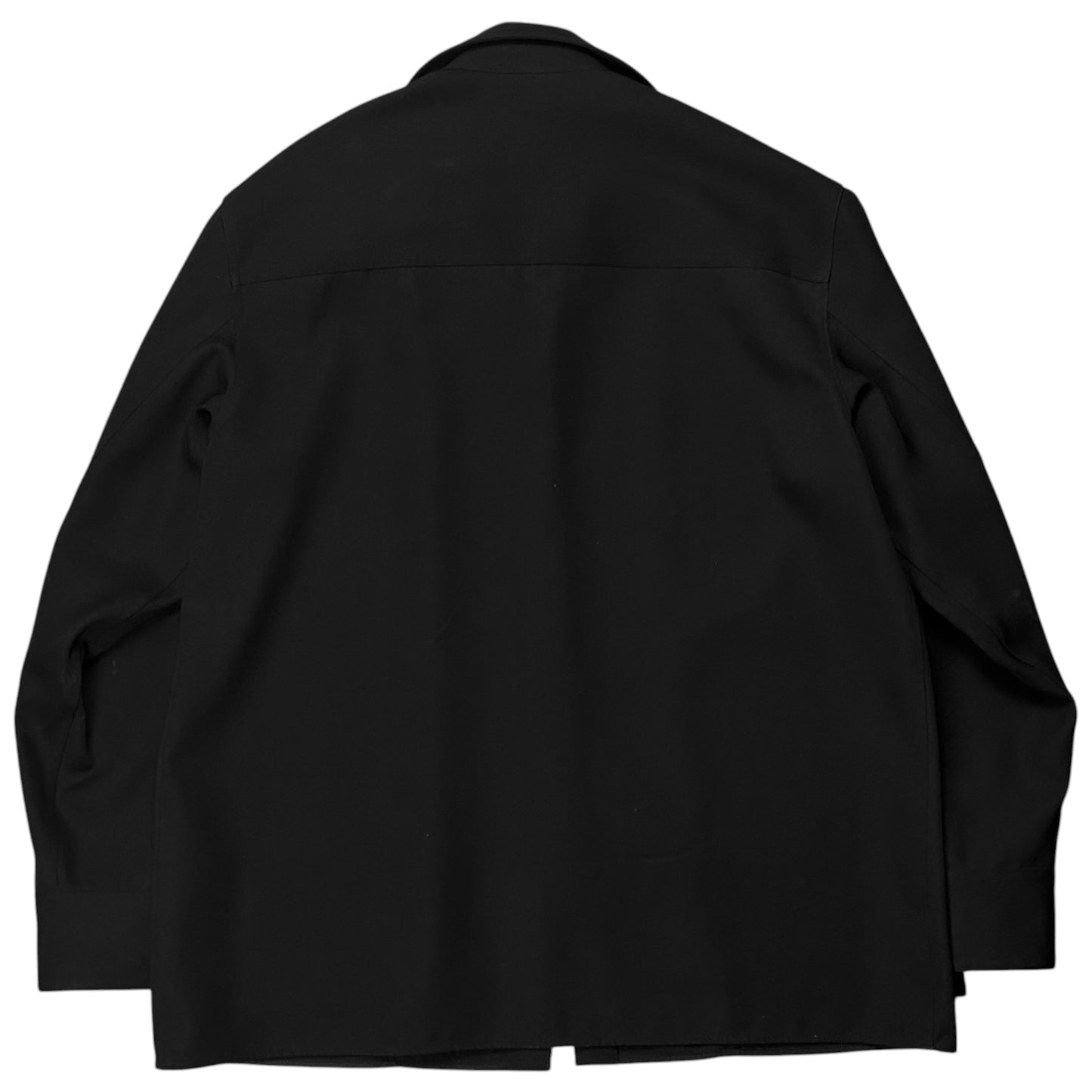 Jil Sander Asymmetric Zip Gabardine Shirt - AW22