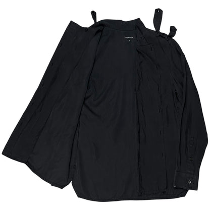 Kris Van Assche Chest Layered Military Strap Silk Shirt