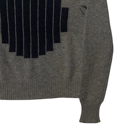 Dries Van Noten Geometric Intarsia Alpaca Wool Sweater - AW16