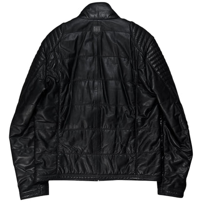 Dirk Bikkembergs Quilted Chest Zip Moto Jacket - AW08