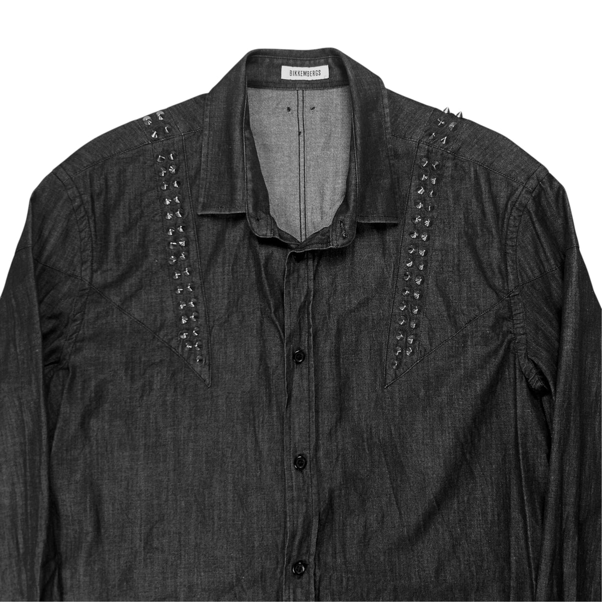 Dirk Bikkembergs Spike Stud Denim Shirt