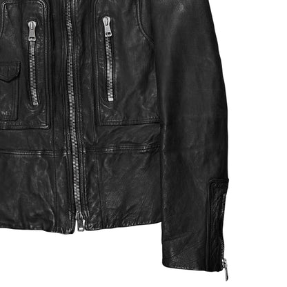 Gucci by Tom Ford Multi Zip Moto Leather Jacket - AW01