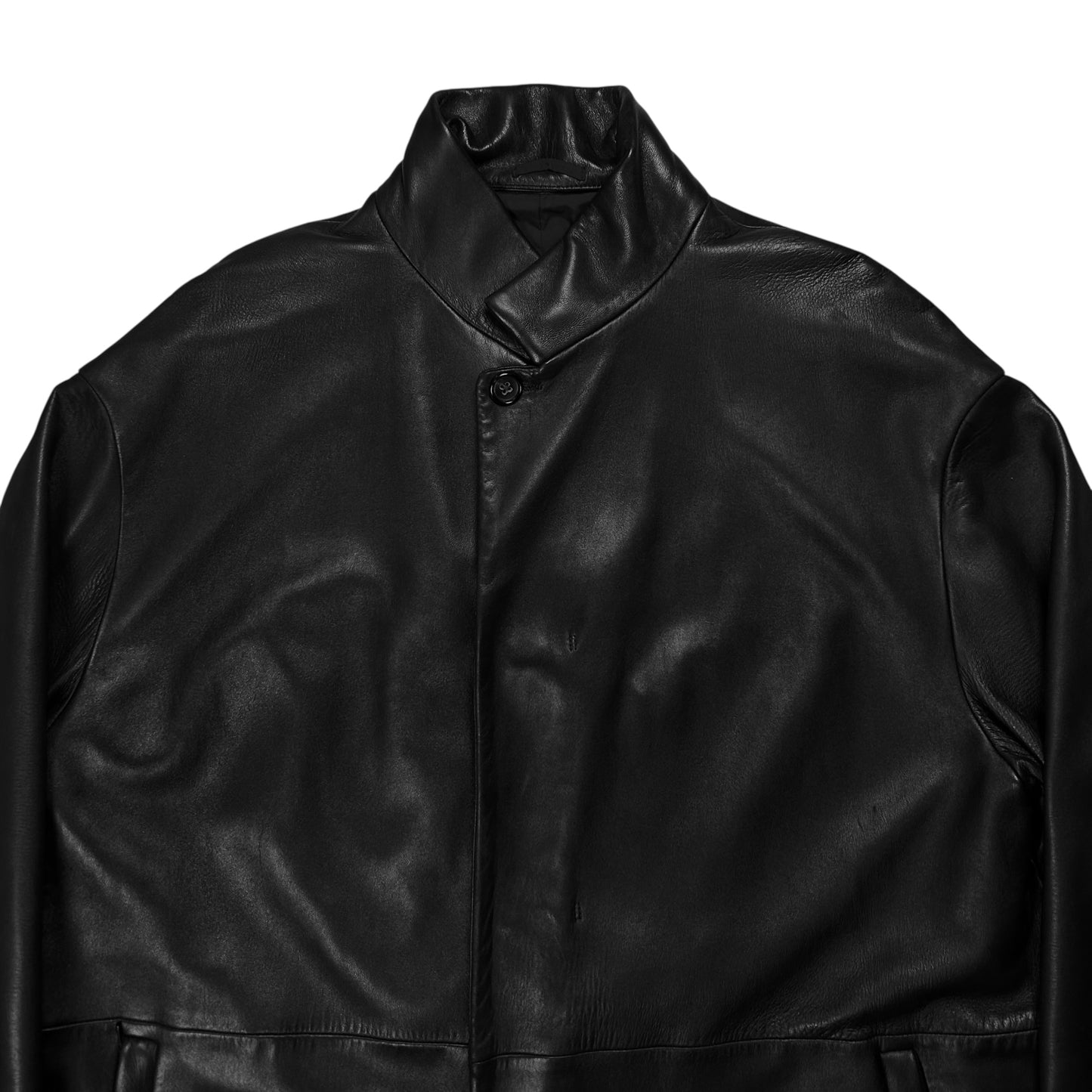 Jil Sander Faux Leather Car Coat - AW12