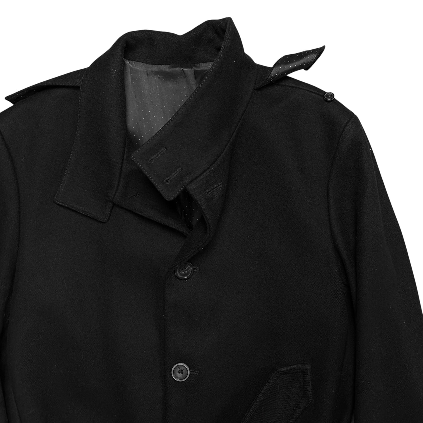 Givenchy Belted Military Wool Coat - AW11