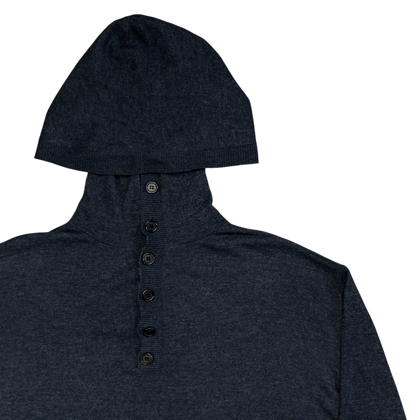 Ann Demeulemeester Buttoned Cashmere Hoodie