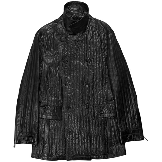 Dirk Bikkembergs Quilted Calf Leather Field Jacket