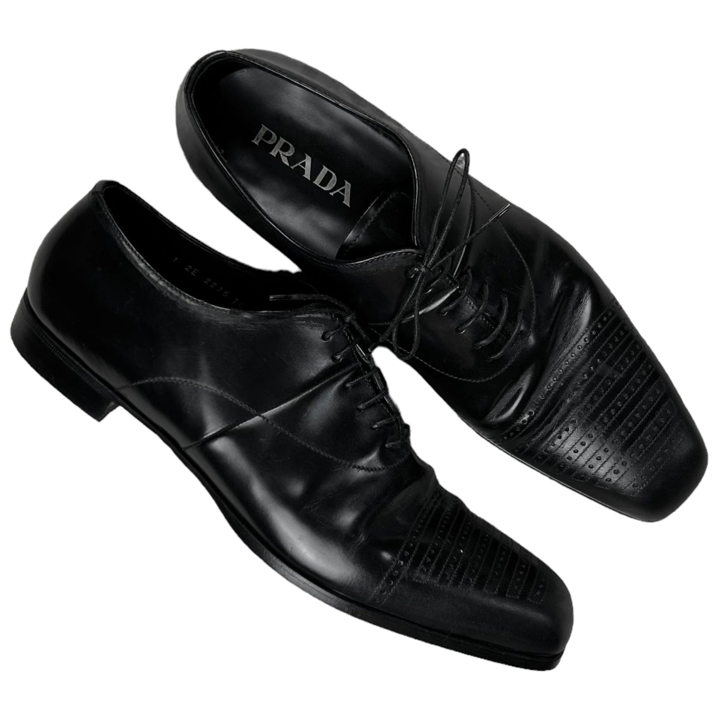 Prada Perforated Toe Derbies - AW07