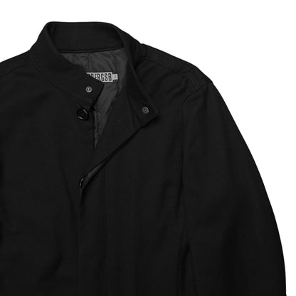 Dirk Bikkembergs Stealth Snap Pocket Wool Coat