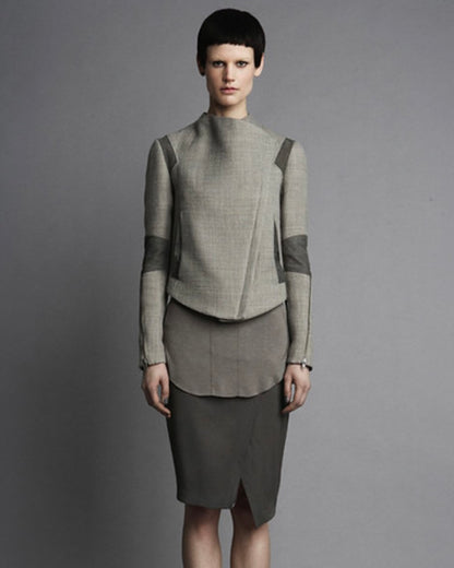 Helmut Lang Strata Moto Wool Jacket - AW11