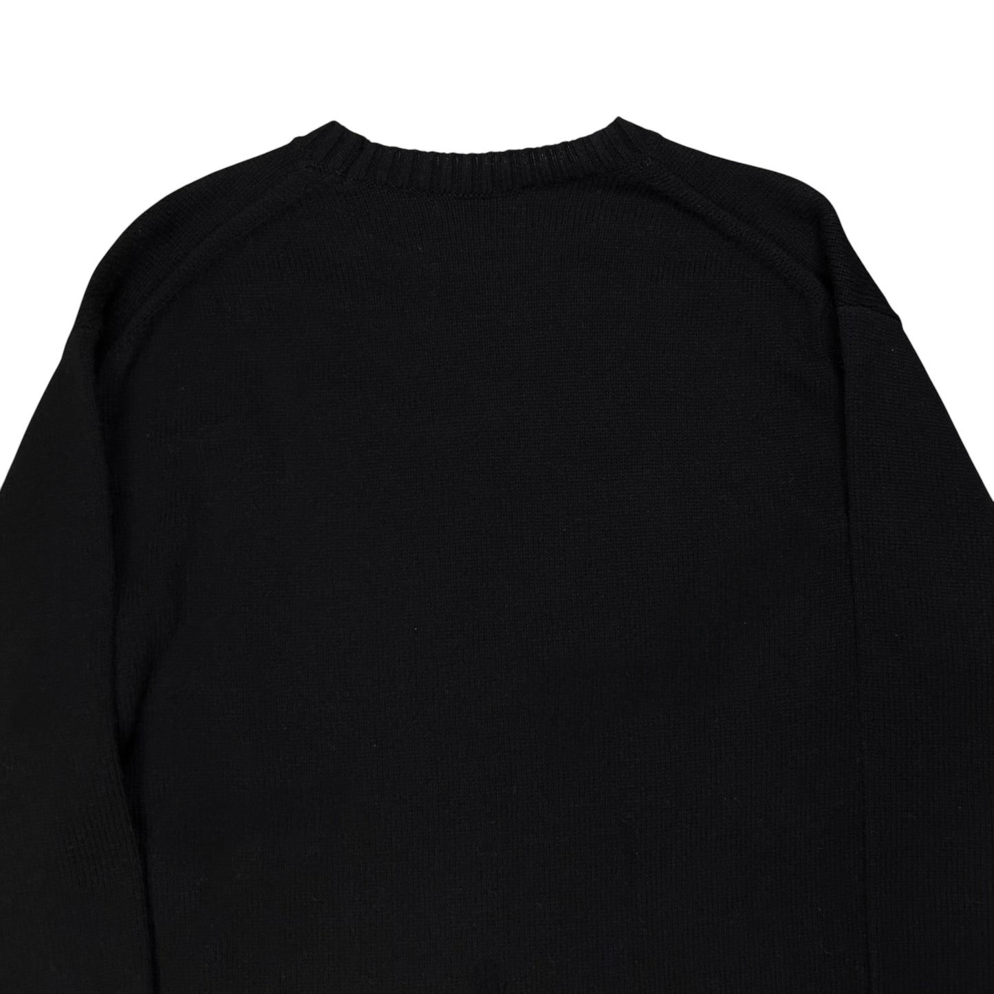 Yohji Yamamoto Pour Homme Flower Intarsia Knit Sweater - AW22