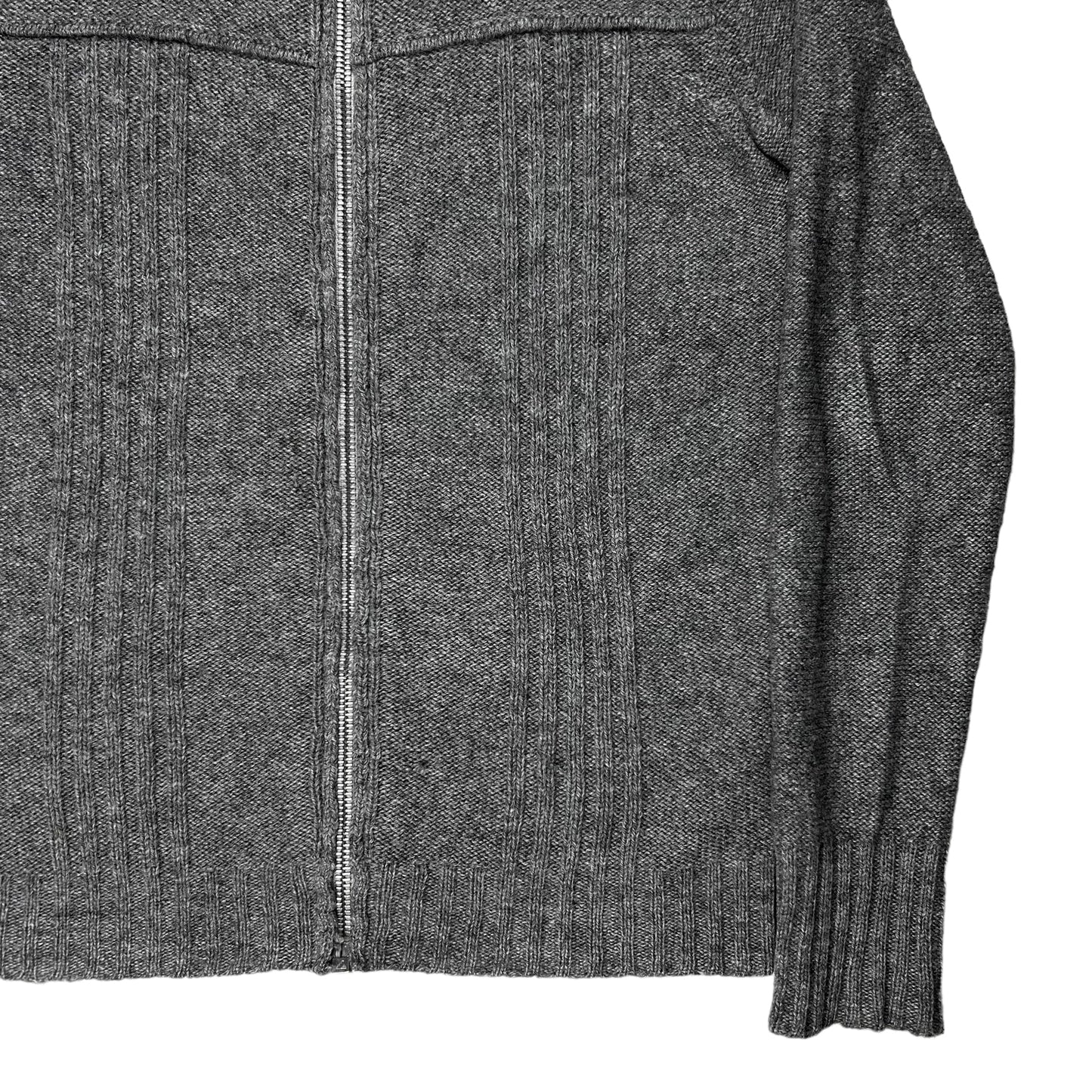 Dior Homme Ridged Wool Zip Sweater - AW06