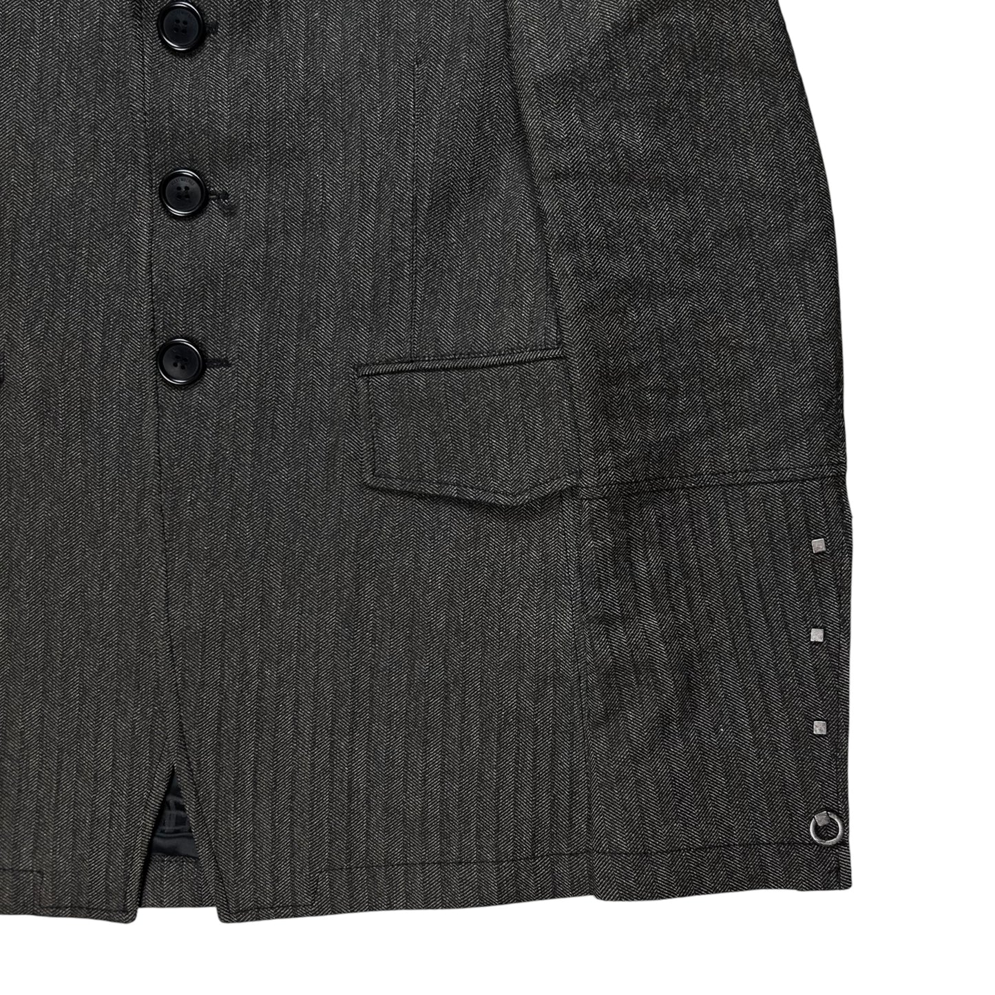 Dirk Bikkembergs Metal Pin Officer Jacket - AW06