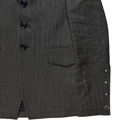 Dirk Bikkembergs Metal Pin Officer Jacket - AW06