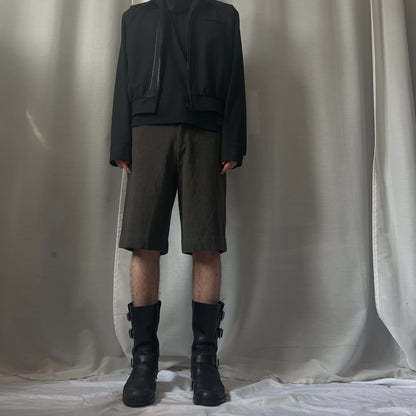 Comme des Garcons Homme Plus Brushed Wool Shorts - SS21