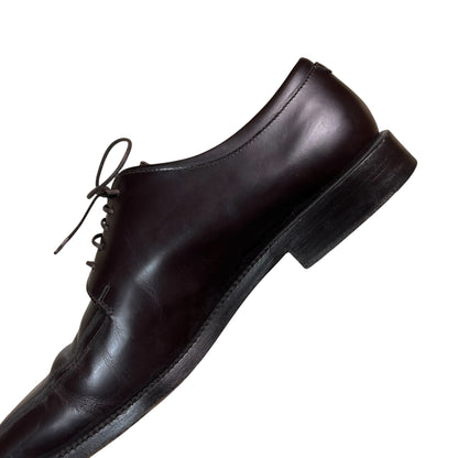 Prada Contrast Stitch Square Derbies